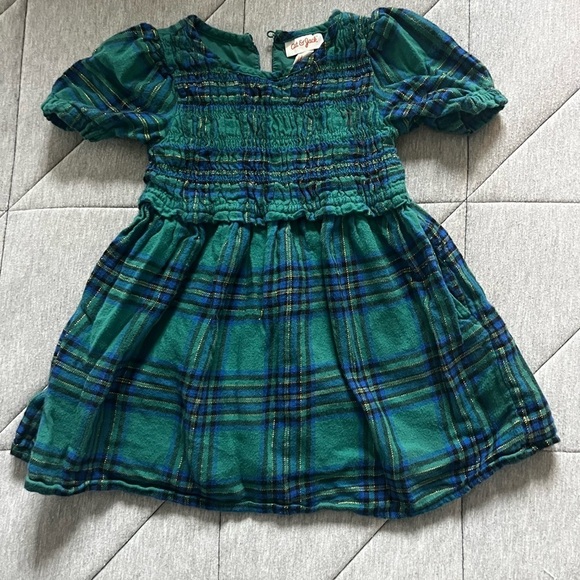 Cat & Jack Other - Cat & Jack Blue and Green Plaid Dress